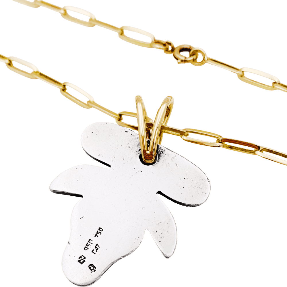 Collier Pendentif ZOLOTAS en or jaune et argent - Castafiore