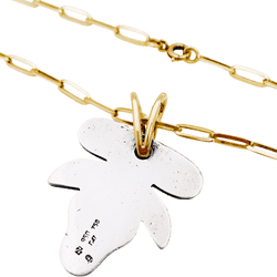 Collier Pendentif ZOLOTAS en or jaune et argent - Castafiore