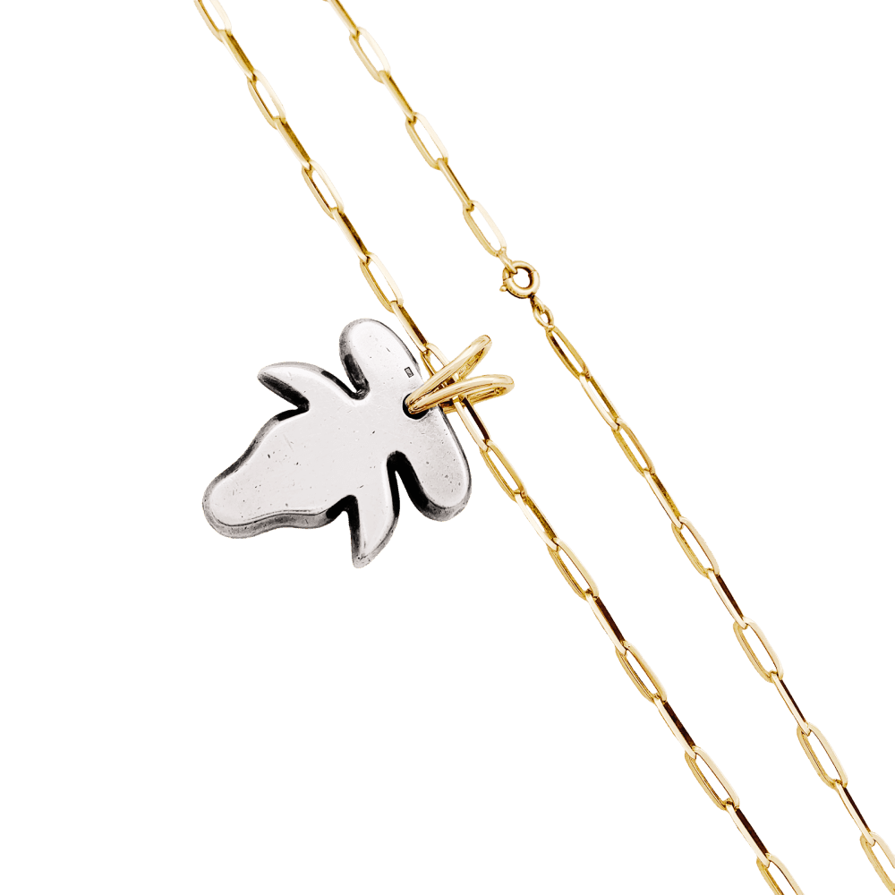 Collier Pendentif ZOLOTAS en or jaune et argent - Castafiore