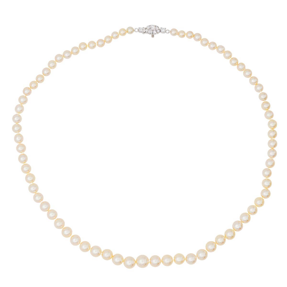 Collier Perle Or blanc Perle - Castafiore