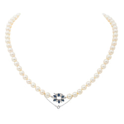 Collier Perle Or blanc Perle - Castafiore