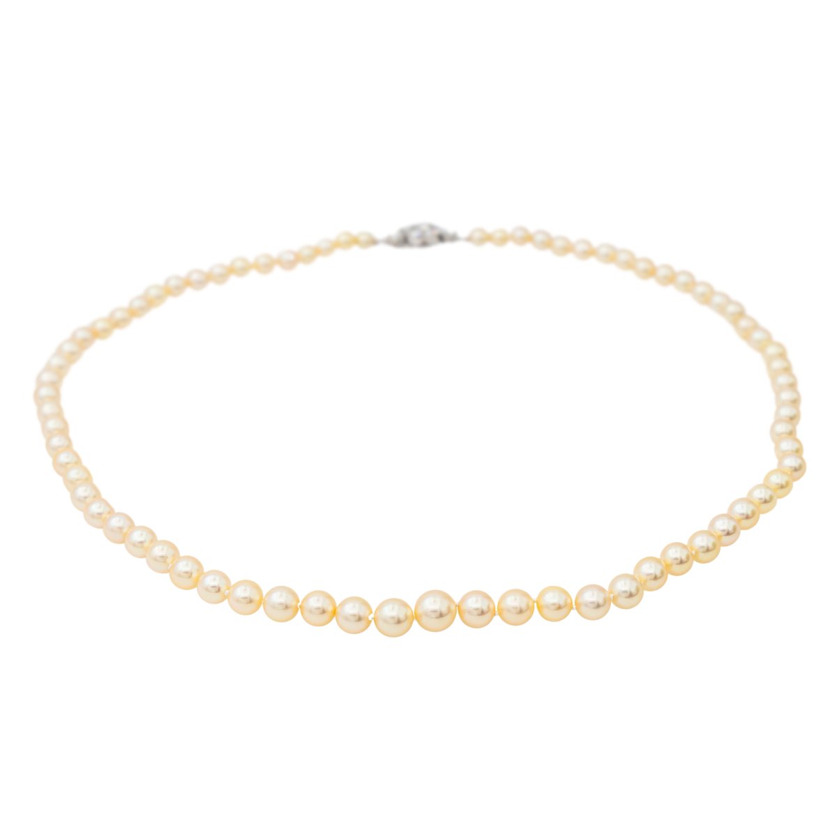 Collier Perle Or blanc Perle - Castafiore