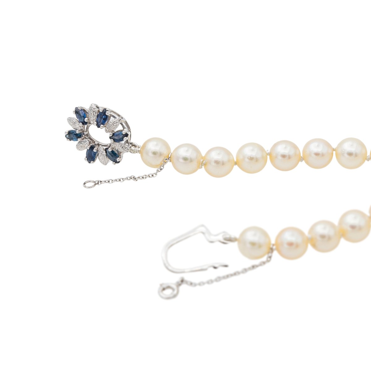 Collier Perle Or blanc Perle - Castafiore