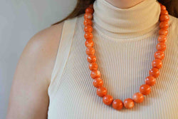 Collier perles de corail - Castafiore