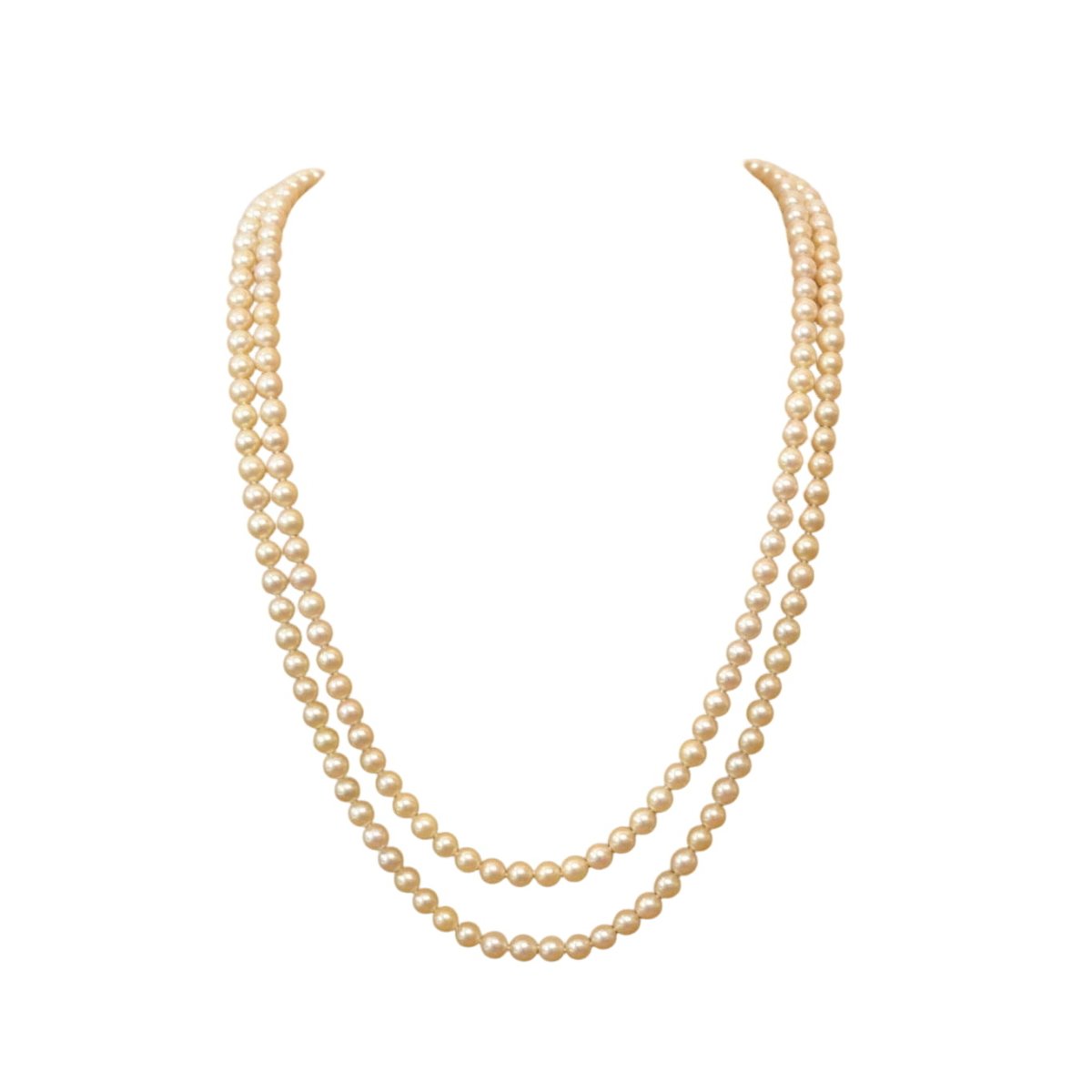 Collier perles de culture en or et saphirs - Castafiore