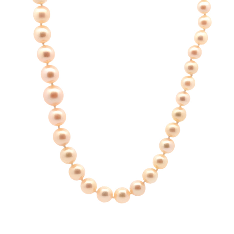 Collier perles de culture et fermoir en or 18k - Castafiore