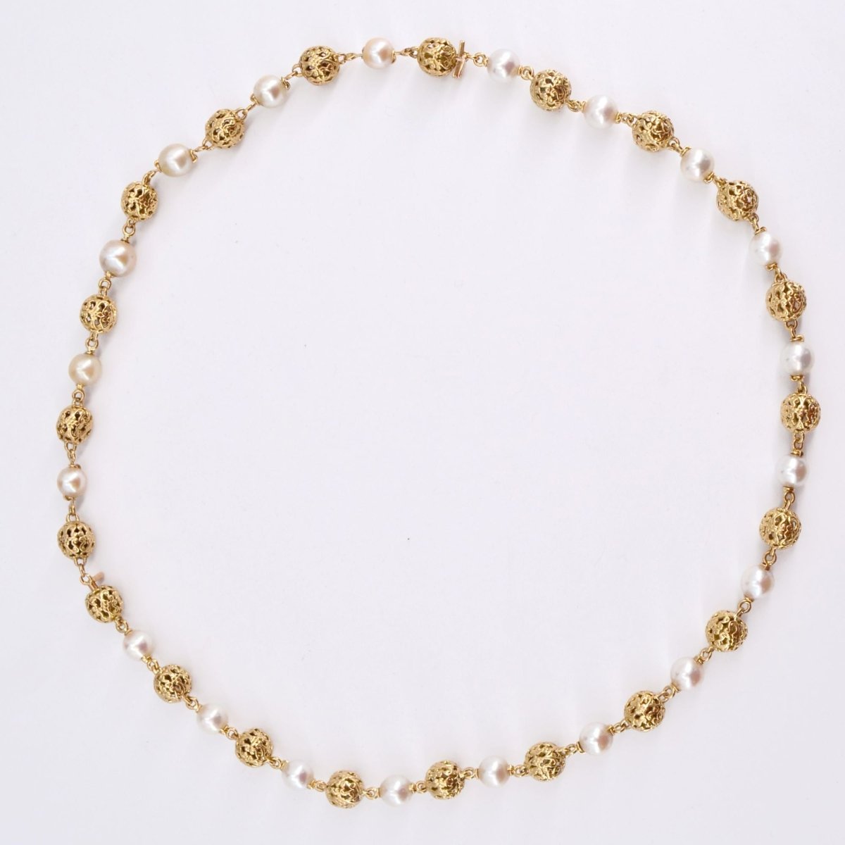 Collier perles d'or et de culture transformable - Castafiore