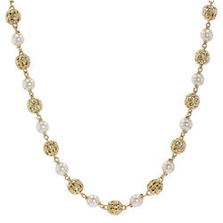 Collier perles d'or et de culture transformable - Castafiore