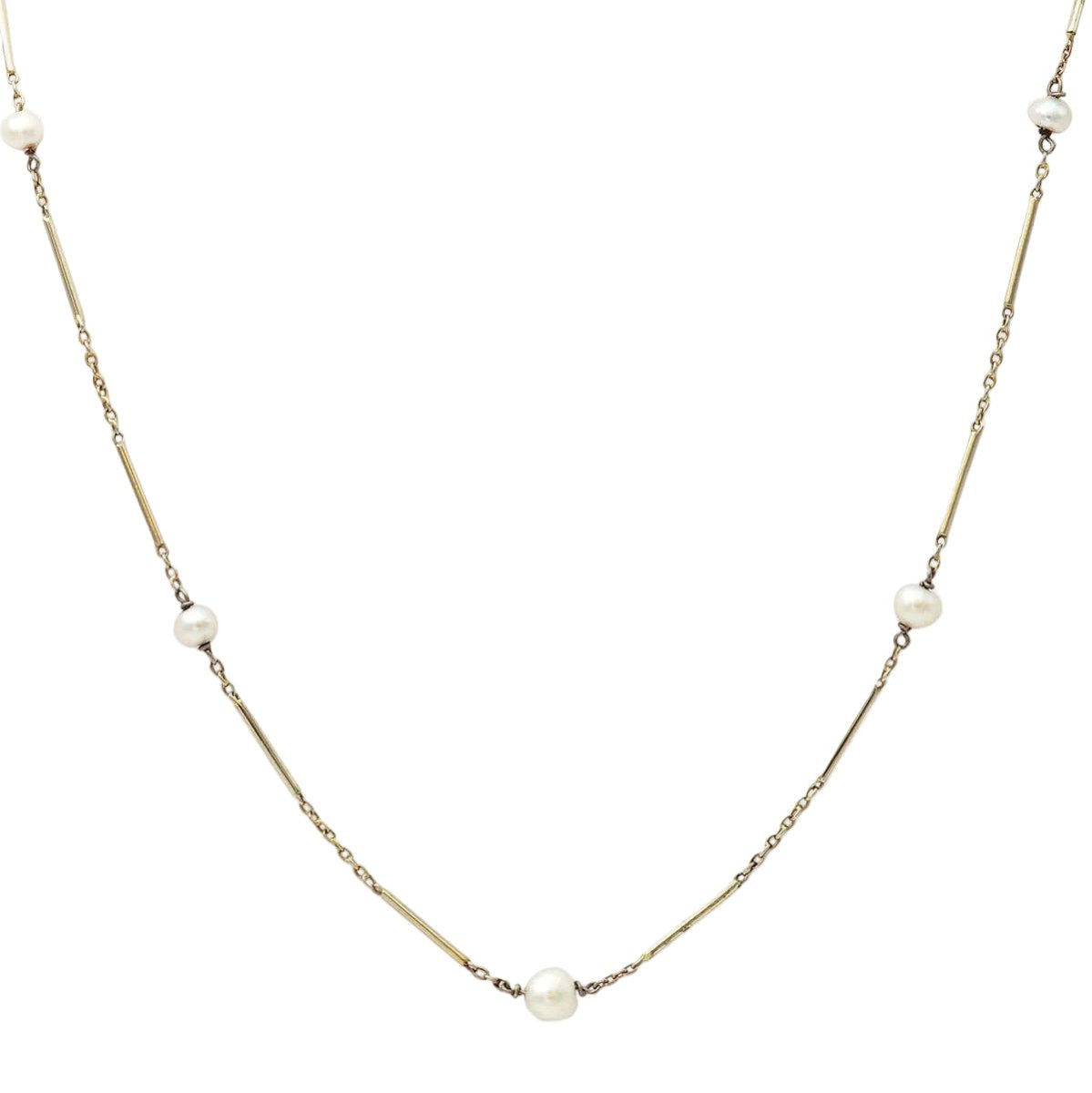 Collier Perles en or blanc - Castafiore