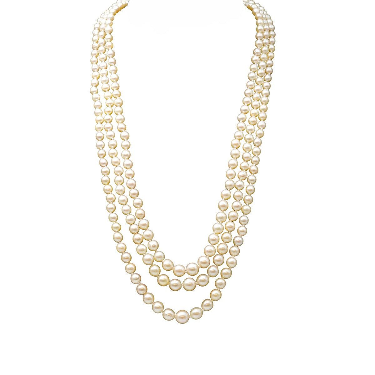 Collier Perles en or blanc - Castafiore