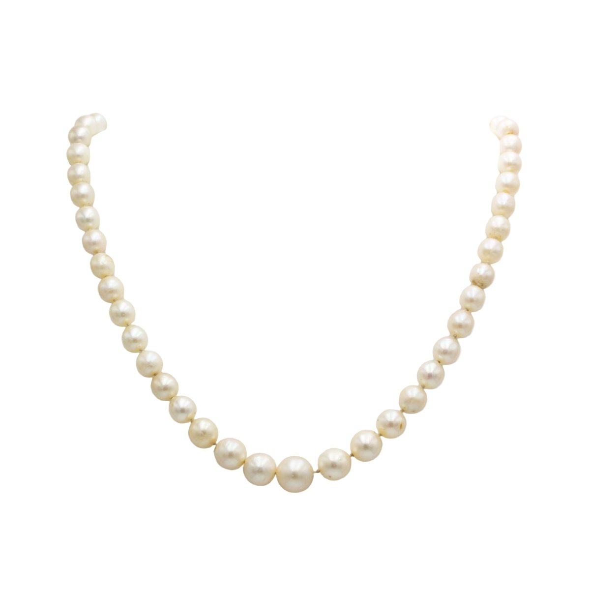 Collier Perles en or blanc et diamants - Castafiore