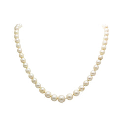 Collier Perles en or blanc et diamants - Castafiore
