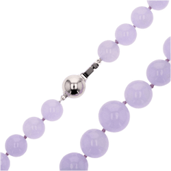 Collier Perles en or blanc et jade - Castafiore