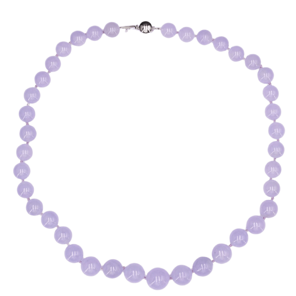 Collier Perles en or blanc et jade - Castafiore