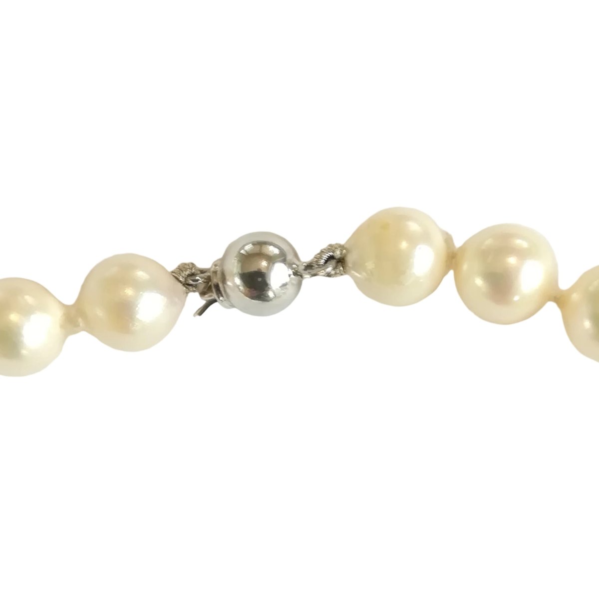 Collier Perles en or blanc, tanzanite et diamants - Castafiore