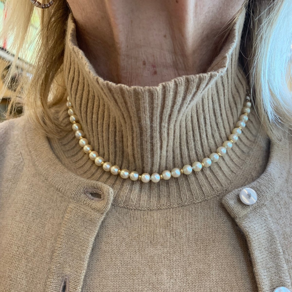 Collier Perles en or jaune - Castafiore