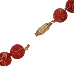 Collier Perles en or jaune et corail - Castafiore