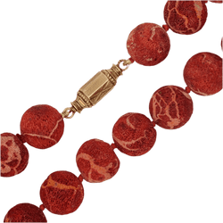 Collier Perles en or jaune et corail - Castafiore