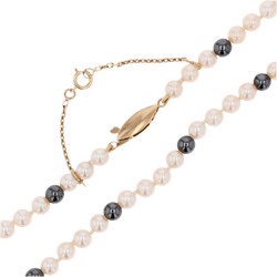 Collier Perles en or jaune et hématite - Castafiore