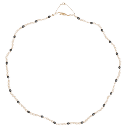 Collier Perles en or jaune et hématite - Castafiore