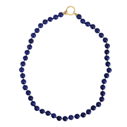 Collier Perles en or jaune et lapis - lazuli - Castafiore