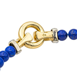 Collier Perles en or jaune, or blanc, lapis - lazuli et diamants - Castafiore