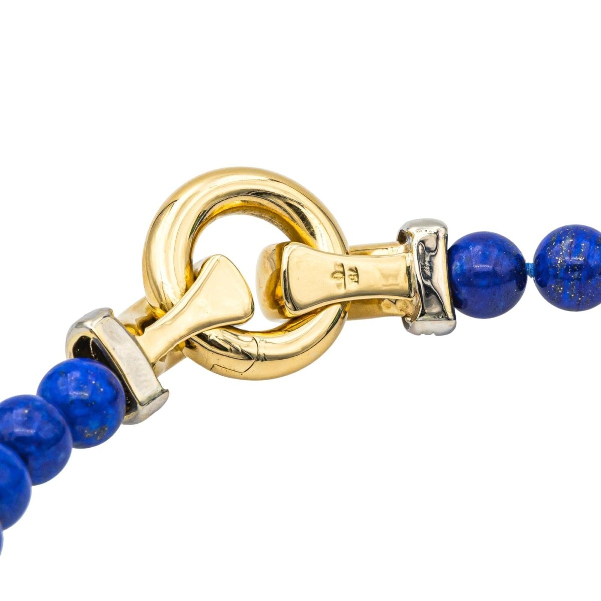 Collier Perles en or jaune, or blanc, lapis - lazuli et diamants - Castafiore