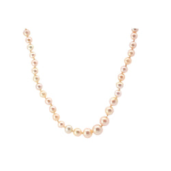 Collier perles fines et fermoir diamants en or 18k - Castafiore