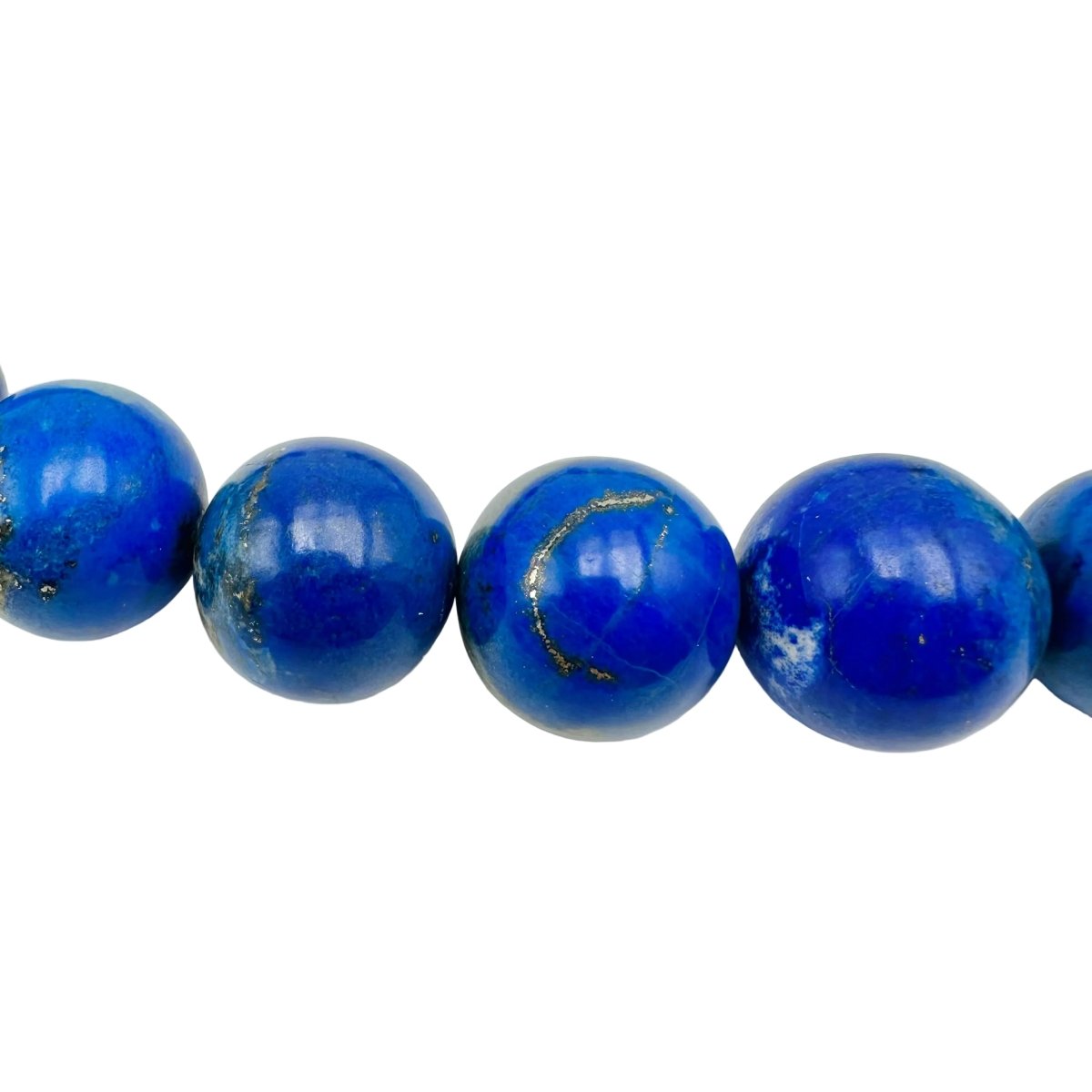 Collier Perles or jaune et lapis - lazuli - Castafiore