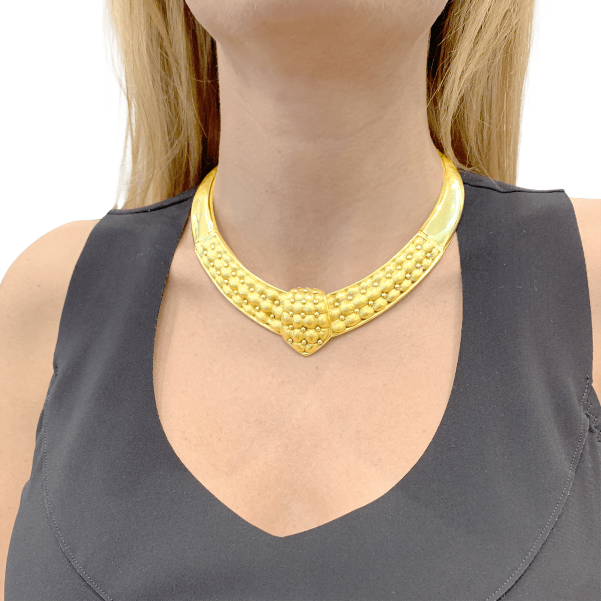 Collier Plastron en or jaune - Castafiore