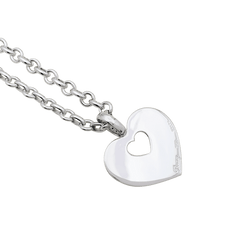 Collier Poiray "Coeur Secret" or blanc, diamants. - Castafiore