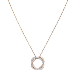 Collier Poiray, "Tresse", deux ors et diamants. - Castafiore