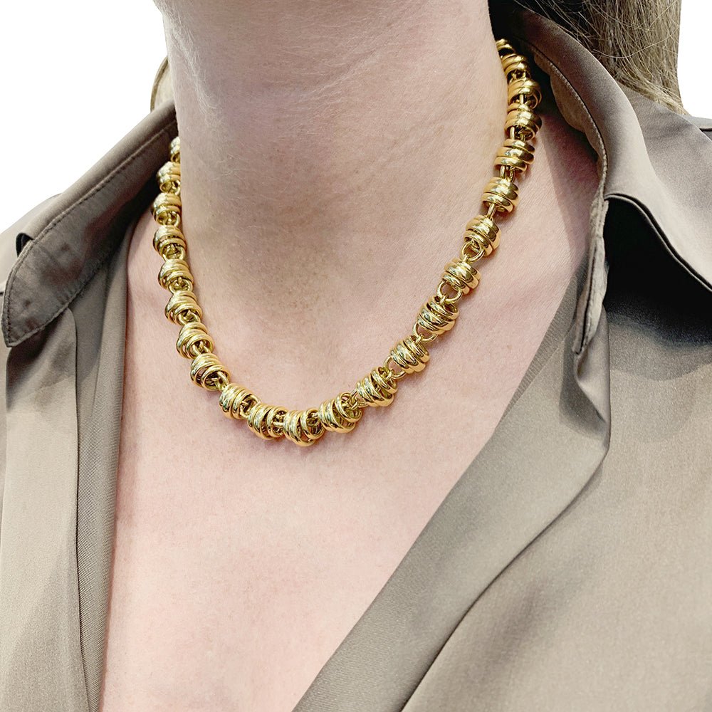 Collier POMELLATO "Mille Cercles" en or jaune - Castafiore