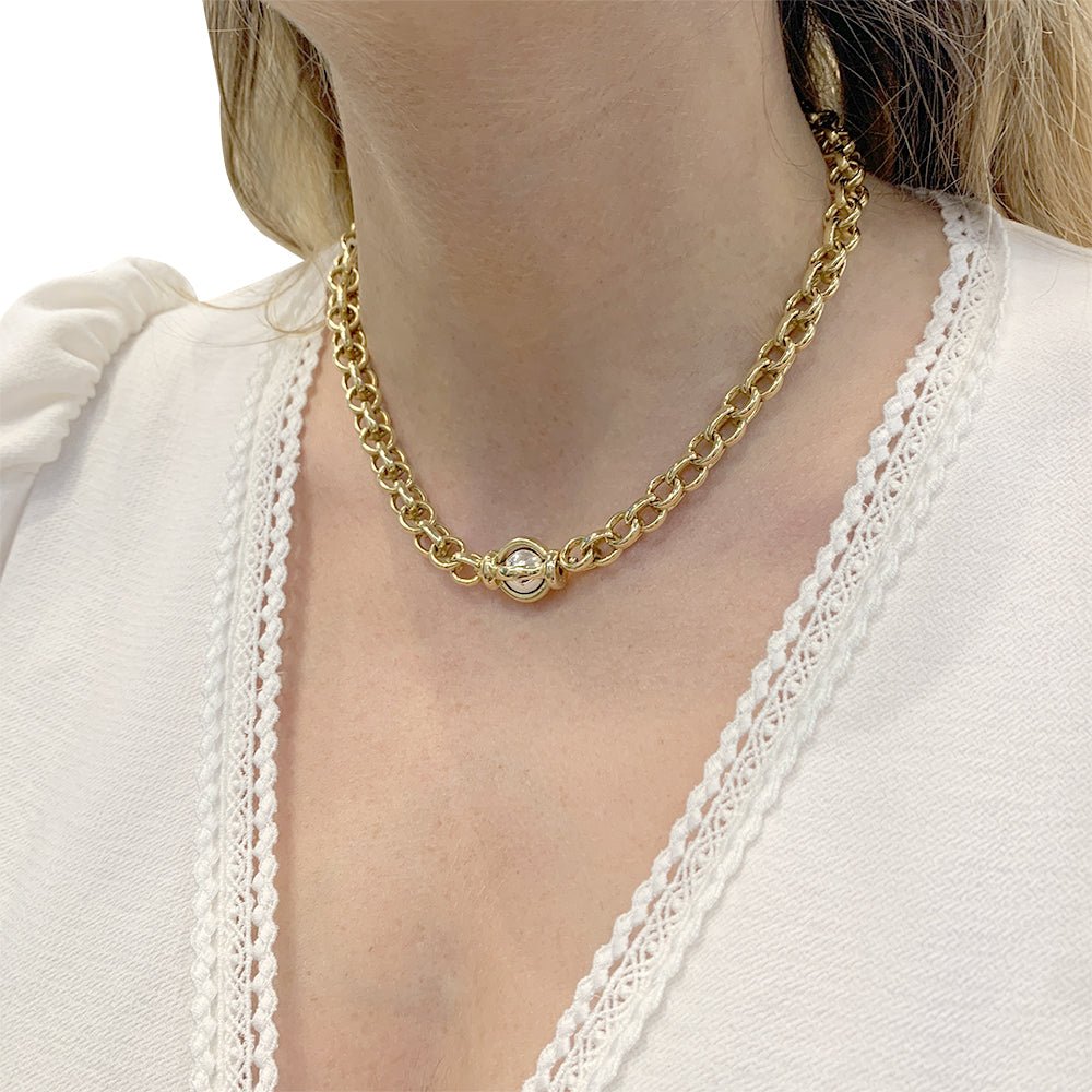 Collier Pomellato vintage, deux ors. - Castafiore