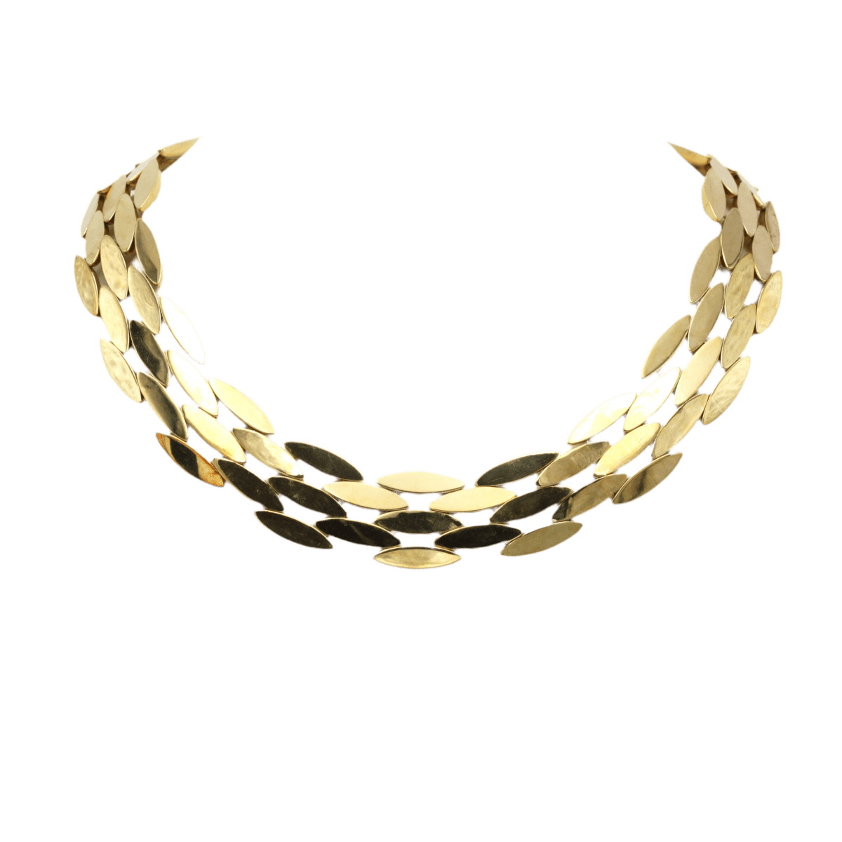 Collier Ras de Cou CARTIER "Gentiane" en or jaune - Castafiore