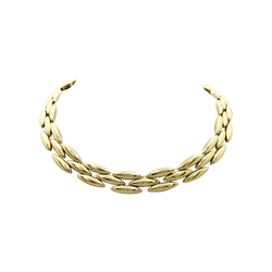 Collier Ras de Cou CARTIER "Gentiane" en or jaune - Castafiore