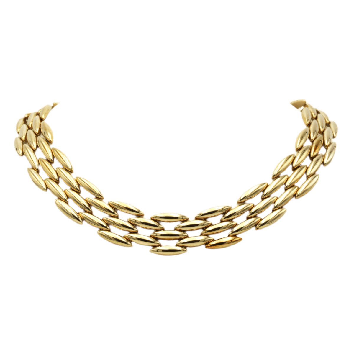 Collier Ras de Cou CARTIER "Gentiane" en or jaune - Castafiore