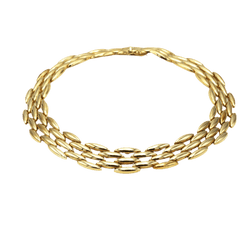 Collier Ras de Cou CARTIER "Gentiane" en or jaune - Castafiore