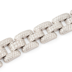 Collier ras de cou CHOPARD en or blanc et diamants - Castafiore