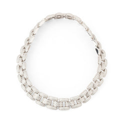 Collier ras de cou CHOPARD en or blanc et diamants - Castafiore