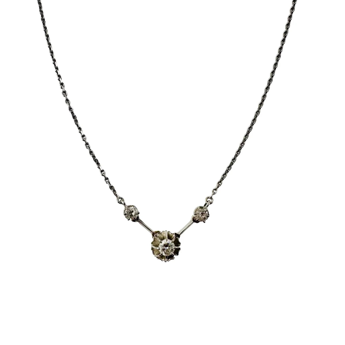 Collier Ras de cou en or blanc et diamants - Castafiore