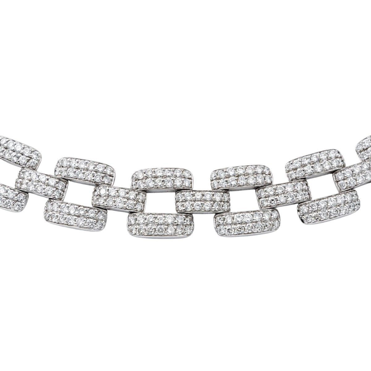 Collier Ras de Cou en or blanc et diamants - Castafiore