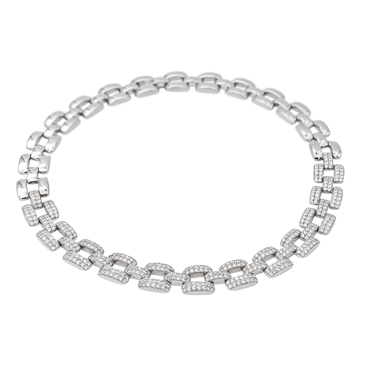 Collier Ras de Cou en or blanc et diamants - Castafiore