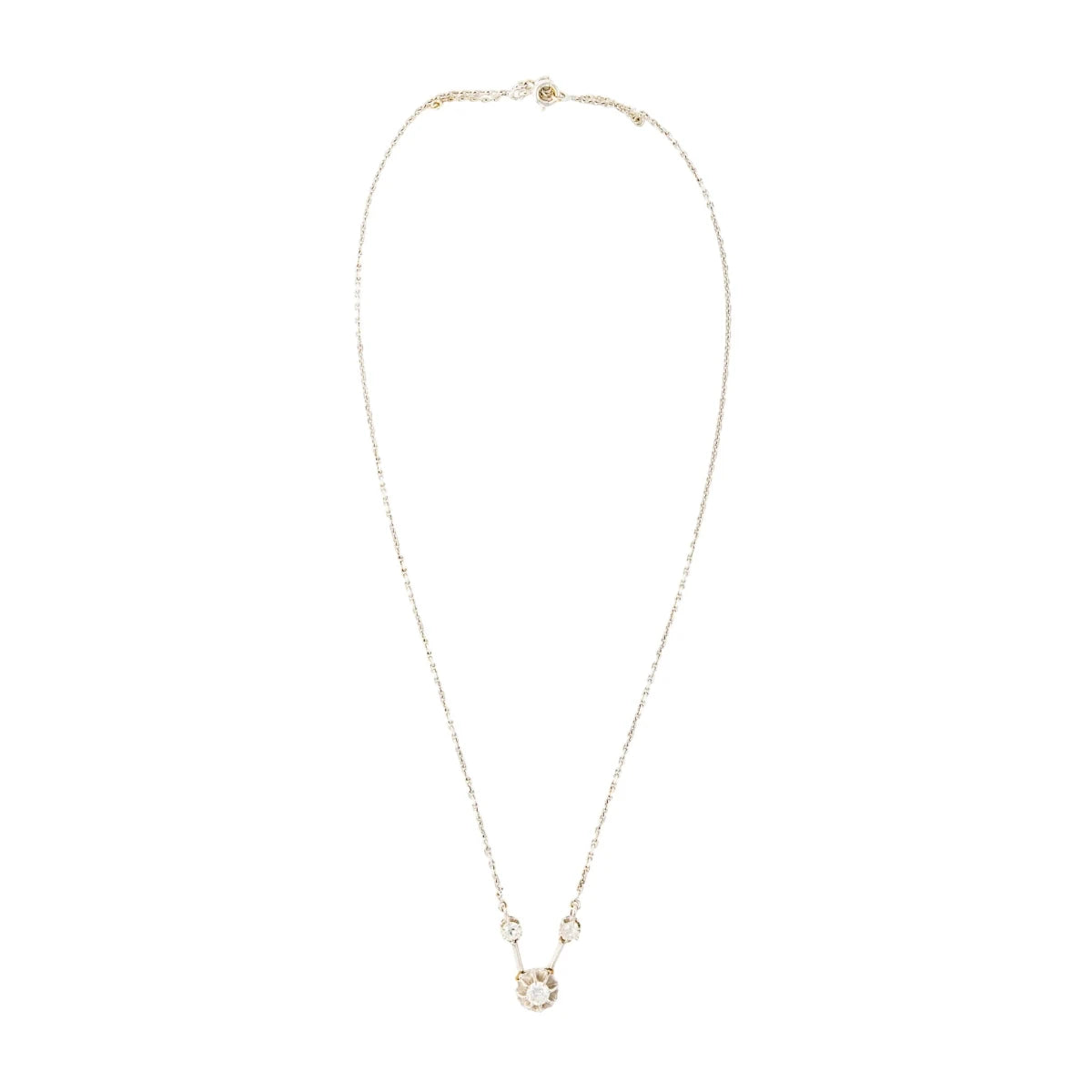 Collier Ras de cou en or blanc et diamants - Castafiore