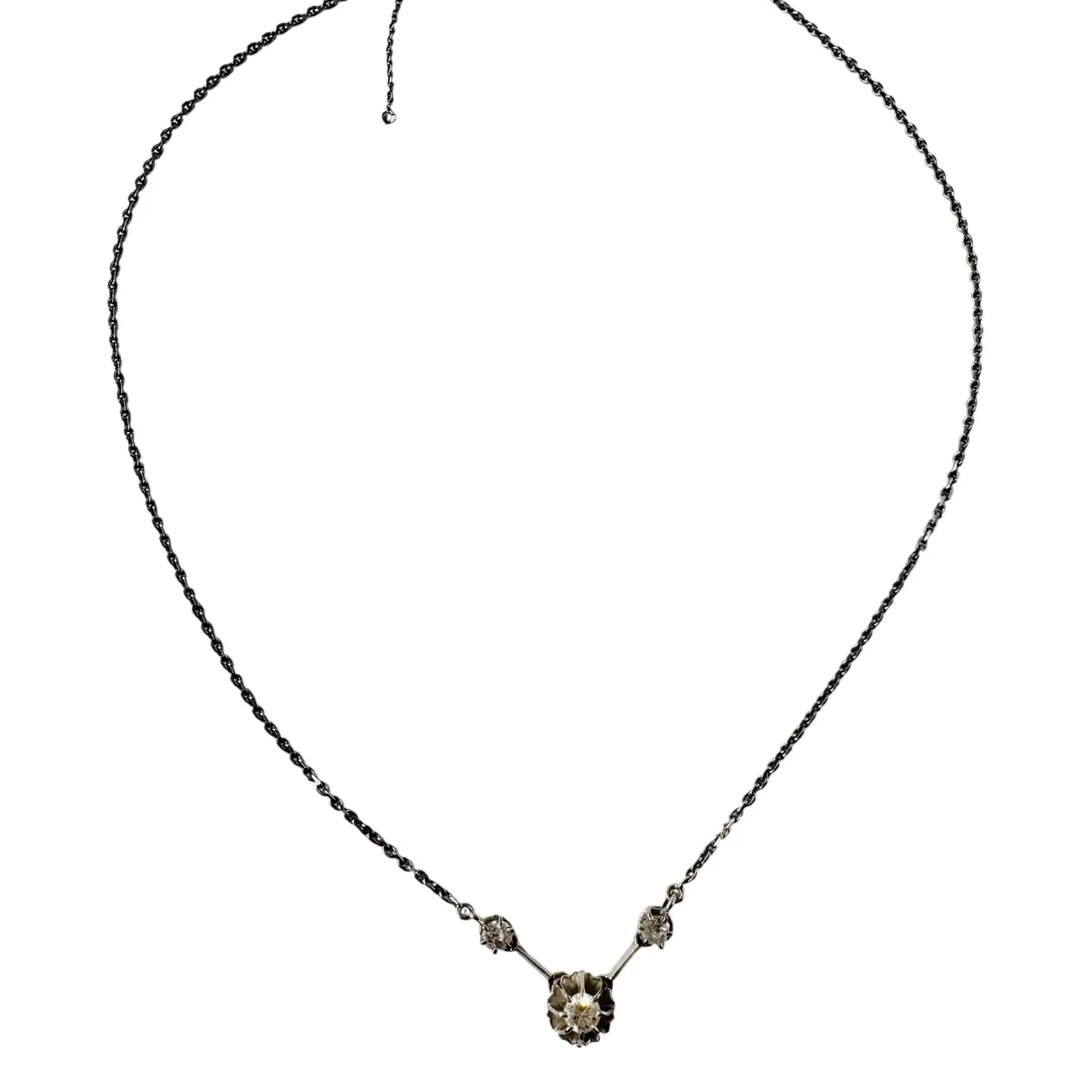 Collier Ras de cou en or blanc et diamants - Castafiore