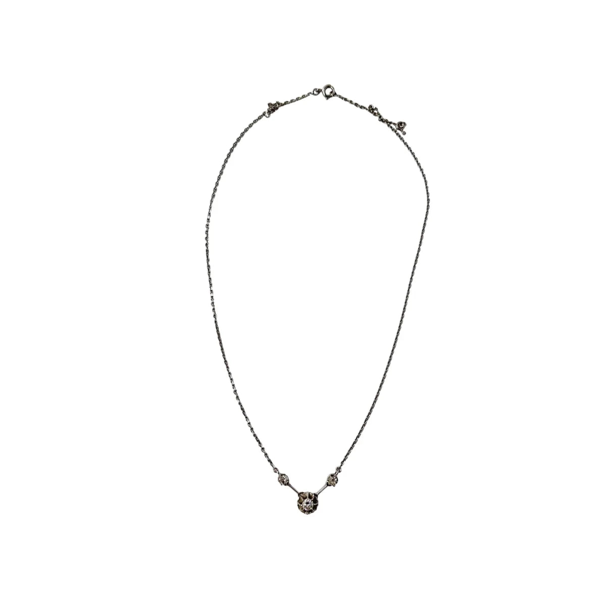 Collier Ras de cou en or blanc et diamants - Castafiore