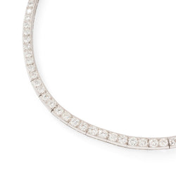 Collier Ras de cou en or blanc, platine et diamants - Castafiore