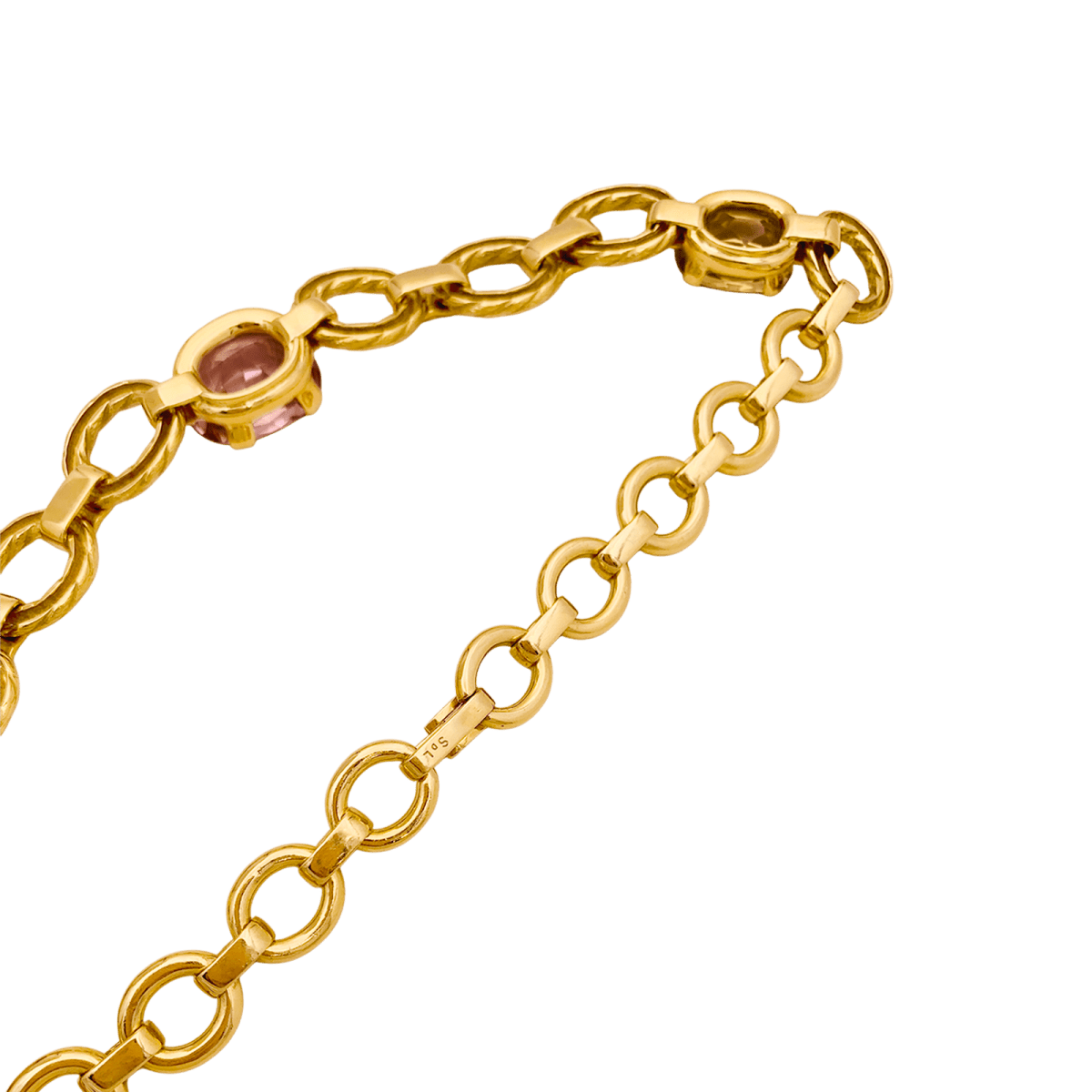 Collier ras de cou en or jaune et béryls - Castafiore