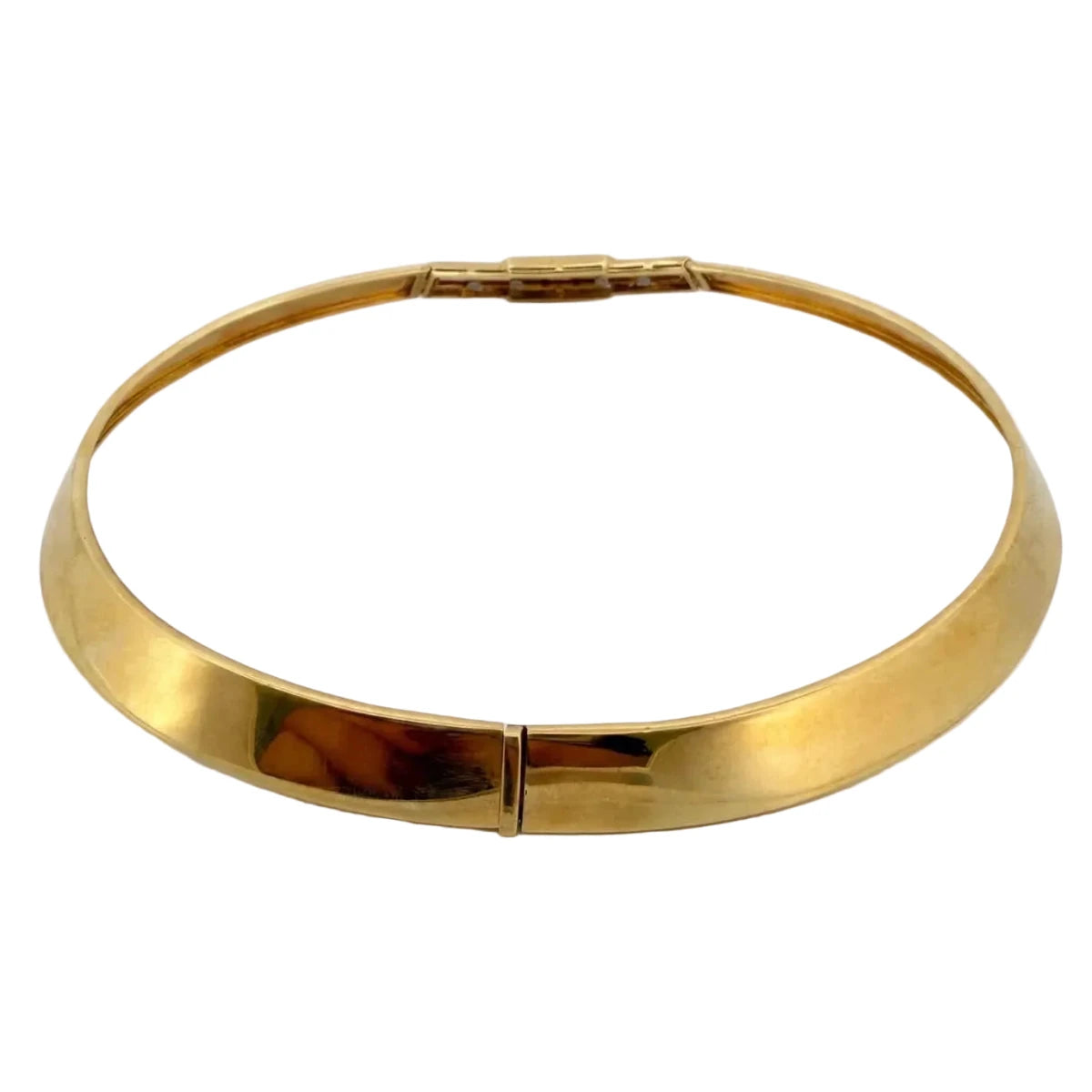 Collier Ras de Cou en or jaune et diamants - Castafiore