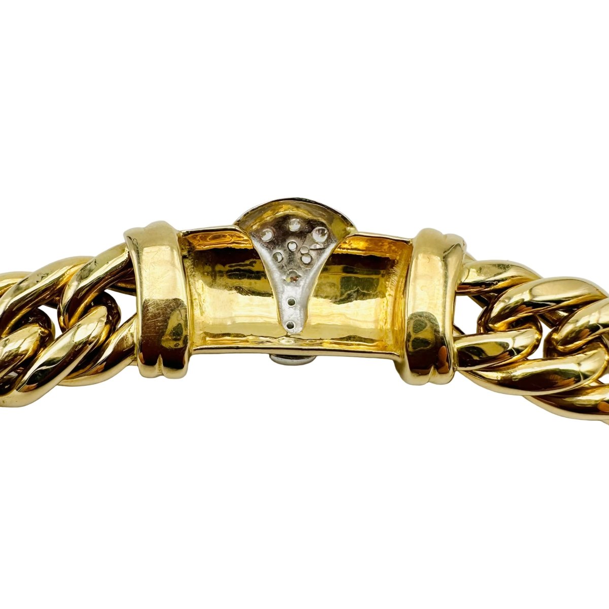 Collier Ras de cou en or jaune et diamants - Castafiore